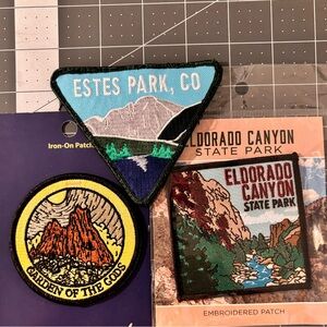 Colorado state park patches bundle (set of 3)